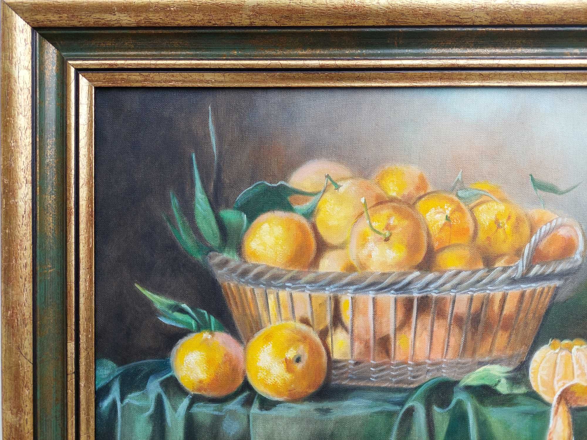 Tangerinas. 40x50 cm, Óleo sobre tela