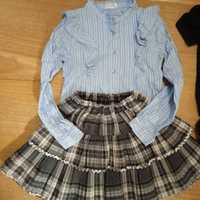платье комплект нарядный юбка блузка школьные в школу 1 2 клас