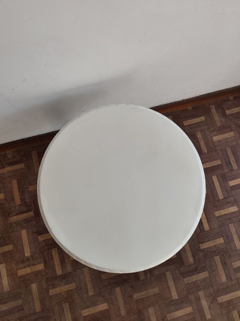 Mesa de apoio vintage restaurada em madeira maciça
