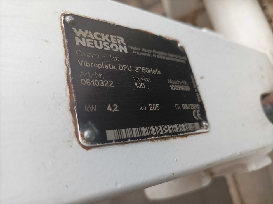 Zagęszczarka Wacker DPU 3760 Hets 265KG