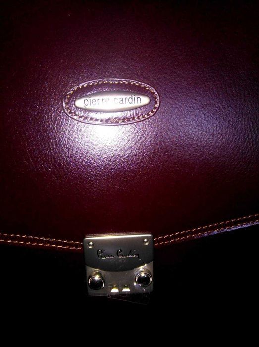 Pierre Cardin мужской портфель кожа оригинал Уценка