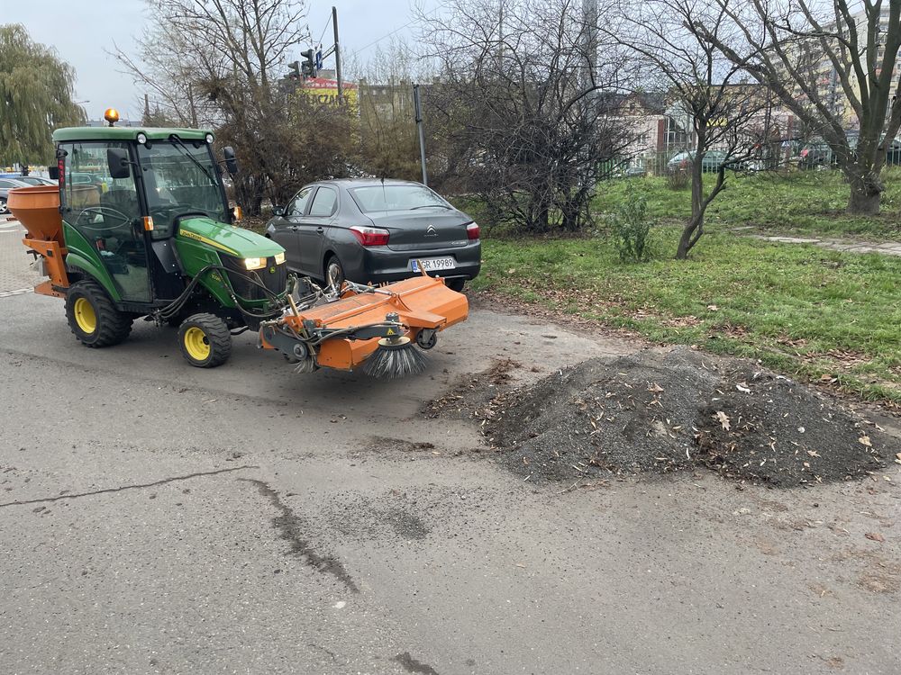 Zamiatanie parkingów, ulic