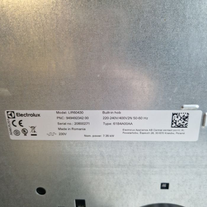 Płyta indukcyjna Electrolux LIR60430