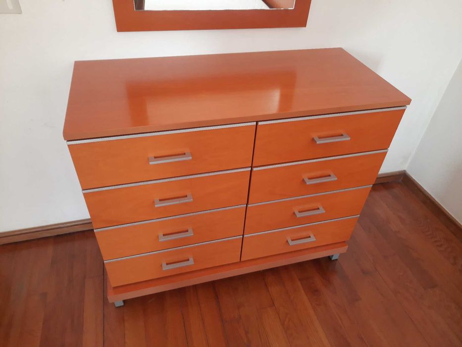 Mobiliário de Quarto de Casal - Cama Japonesa, Cerejeira