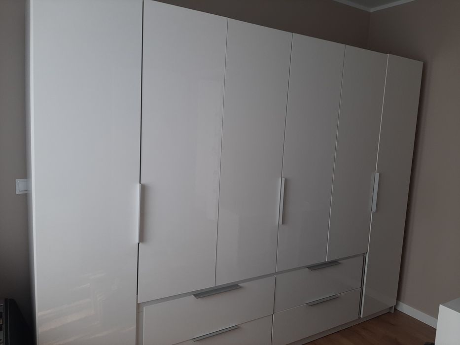 Szafa Luano 270cm Agata Meble biały połysk