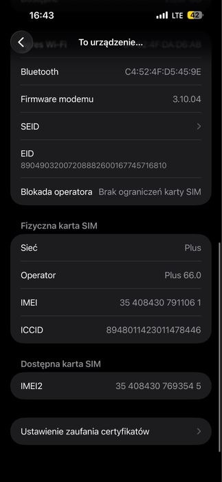 IPhone 15 PLUS 128GB +etui i folia na telefon