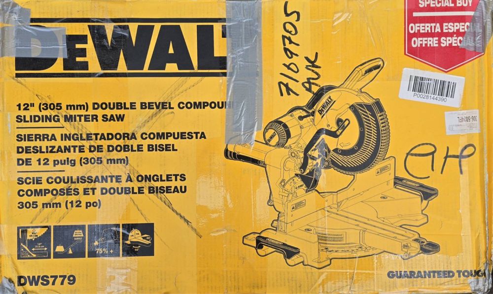 Dewalt DWS779 торцовка
