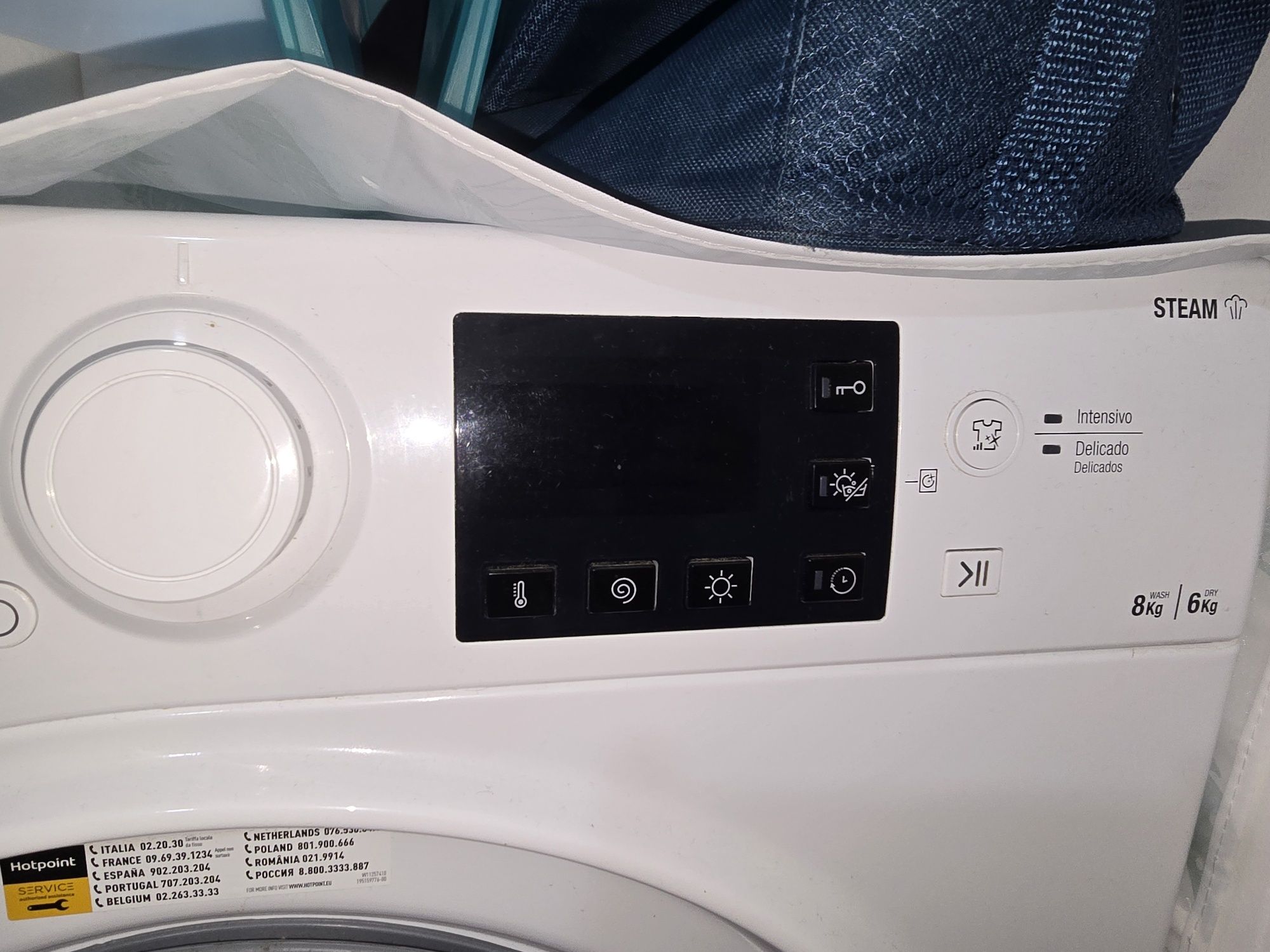 Maquina lavar e secar roupa hotpoint