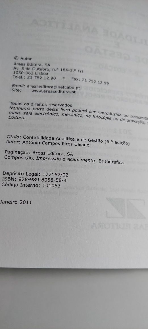 Contabilidade Analítica e de Gestão - António C. Pires Caiado