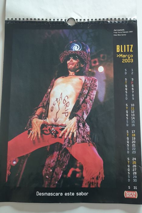Venda de Calendário Retro Blitz 2003