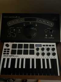 Interface Behringer Xenyx 2 + Akai MPK mini