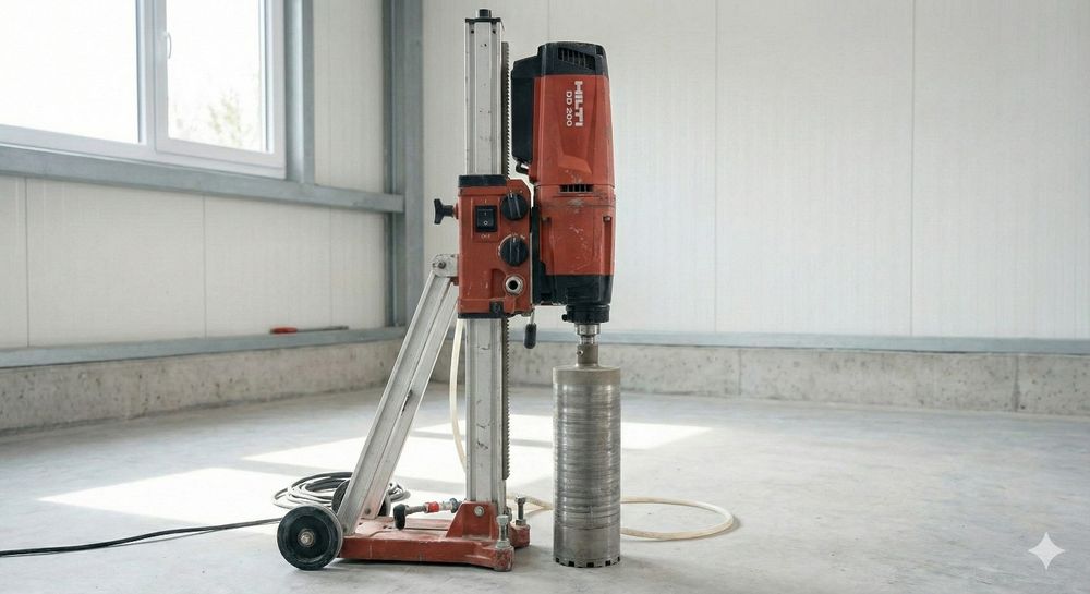 Прокат установки для алмазного буріння, різки бетону + алмазні коронки