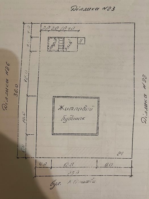 Дві суміжні Земельні ділянки 18 сотих під забудову