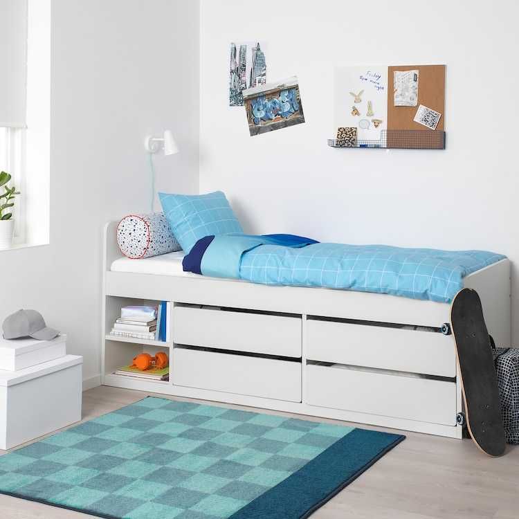Lóżko dla dzieci SLÄKT Rama łóżka Ikea 90x200 Ikea Slaktkt Nowe w kart