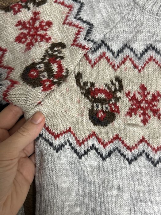 Новорічний светр новогодний свитер кофта 6-7