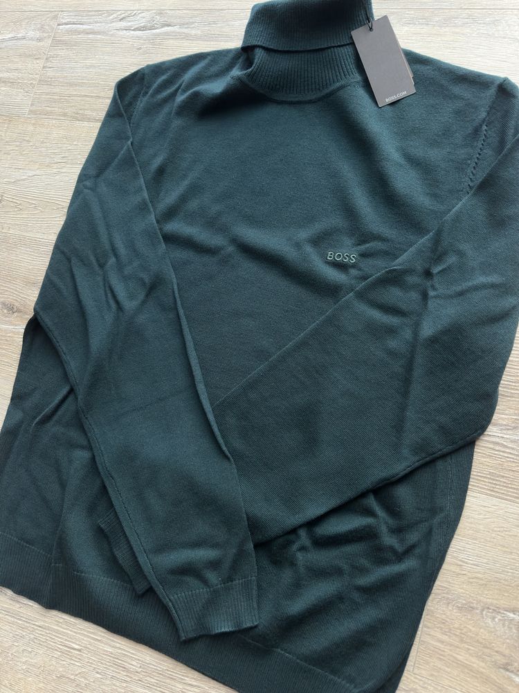 Sweter z golfem Hugo Boss 100% wełna M nowy z metką!