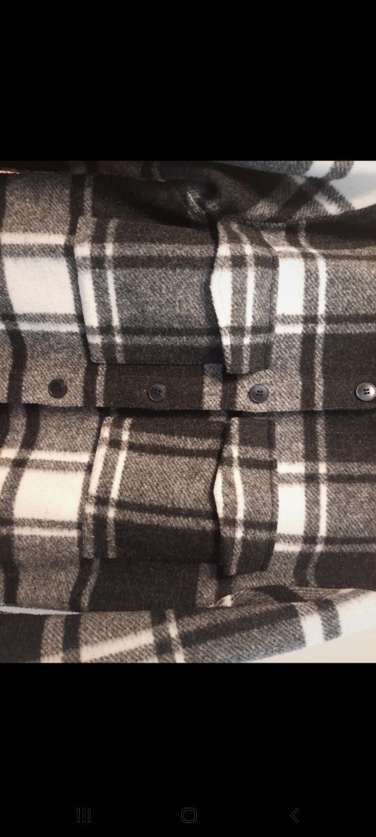 Kurtko-koszulo-bluza w kratę XS/S H&M