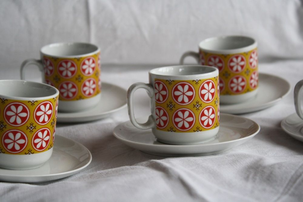 Włoskie Filiżanki Espresso Monopoli Porcellana D'Italia