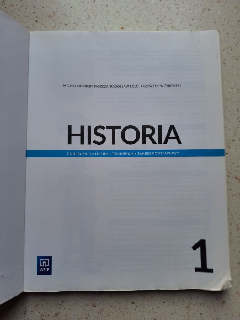 Podręcznik Historia WSiP Klasa 1 Zakres Podstawowy