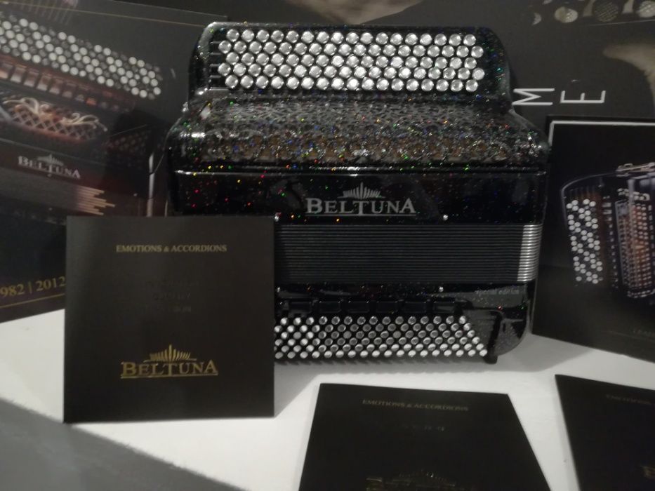 Super Acordeão Beltuna Prestige 1000 Preto - Promoção Stock