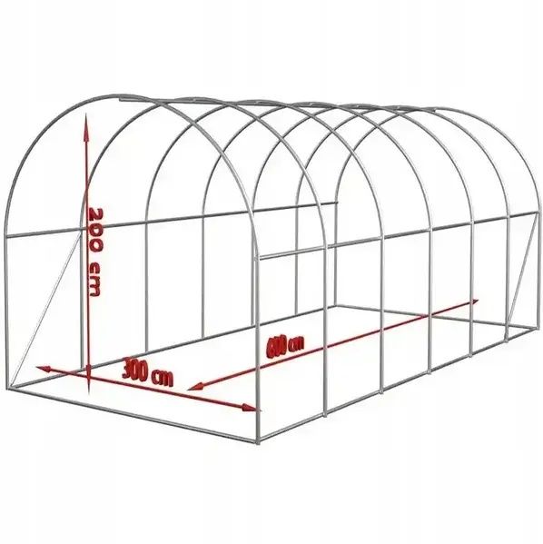 Теплиця парник садова плівкова 8х3х2 м Bass Polska 8599 Теплиця