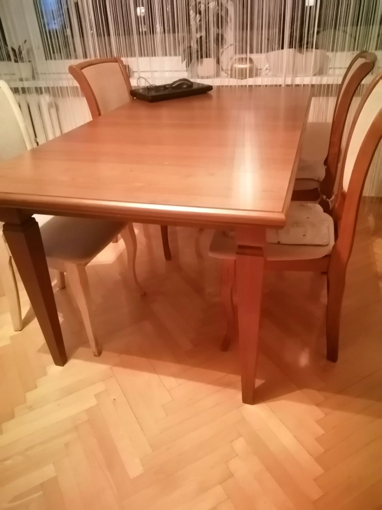 Stół Stolik Rozkładany Brązowy Ława duży 160 - 200 cm