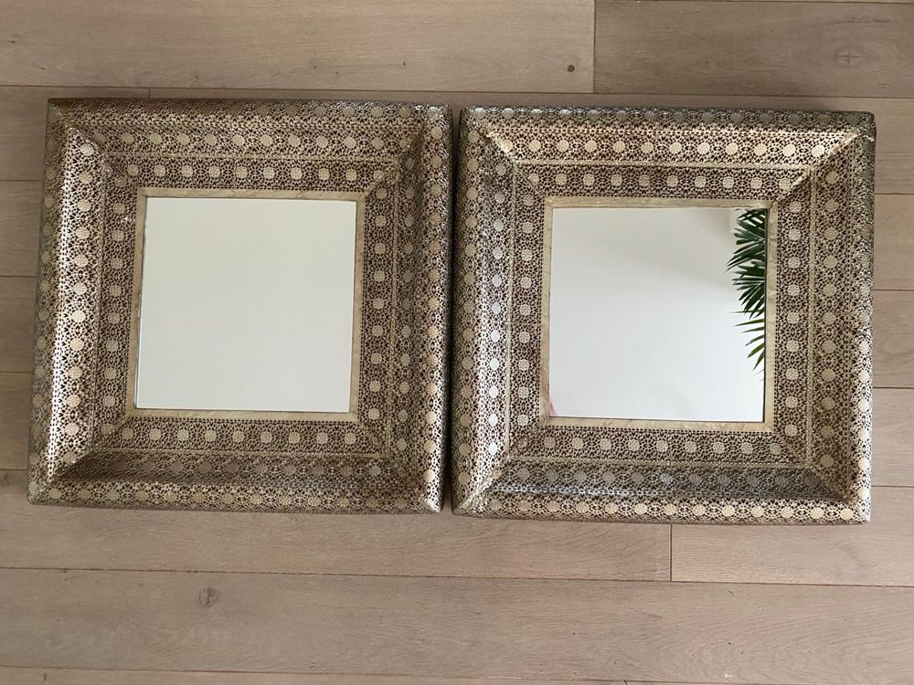 Marokanskie lustra Zara Home 2 sztuki