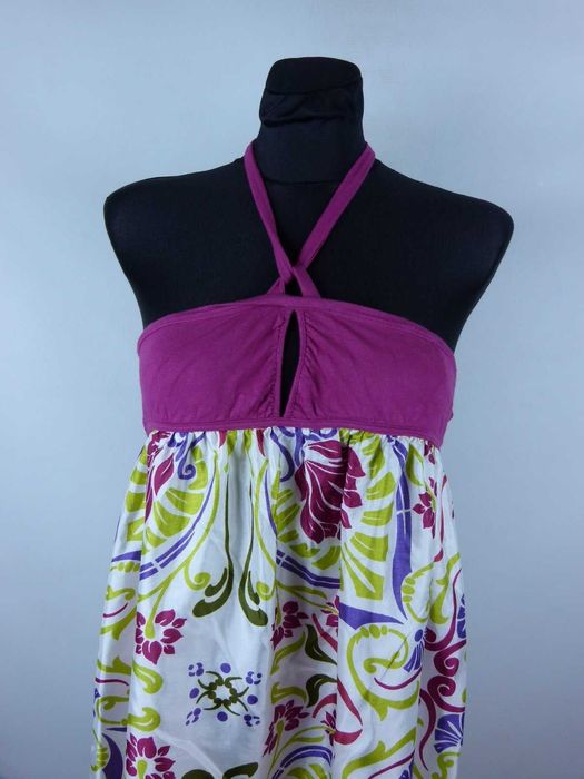 Zara TRF satynowy top tunika bluzka / S