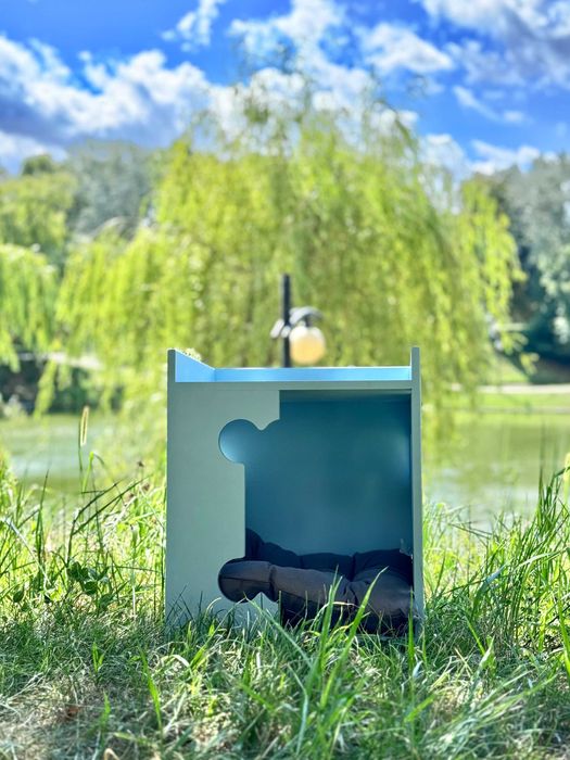 Buda Budka Kosteczka Domek DLA PSA Blue