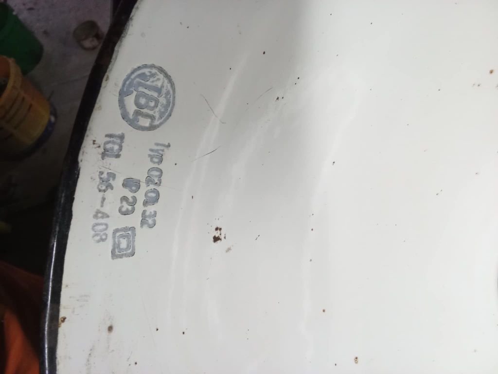 Stara lampa emaliowana PRL