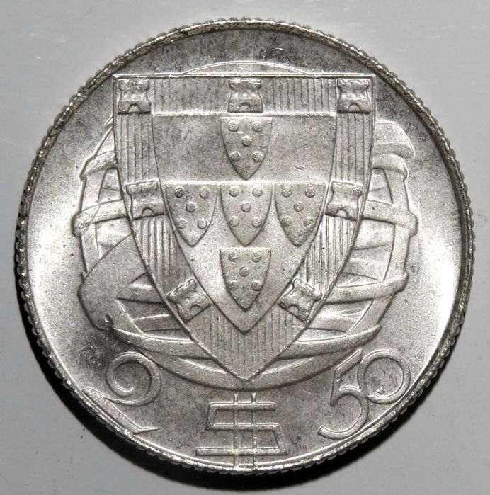 Republica Portuguesa - 2$50 1942 Soberba de Rolo 12€