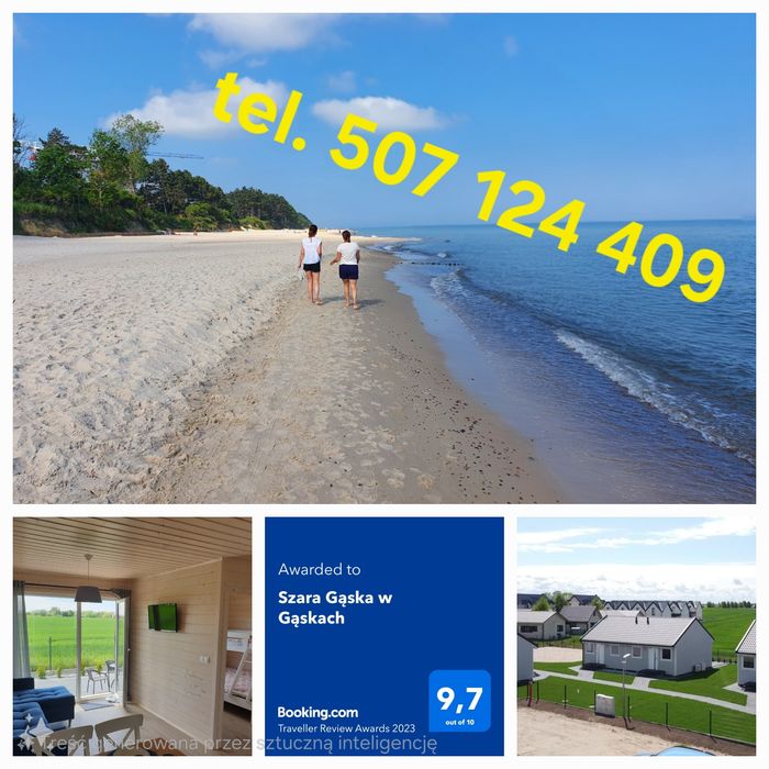 Domki nad morzem z dwoma sypialniami i klimatyzacją