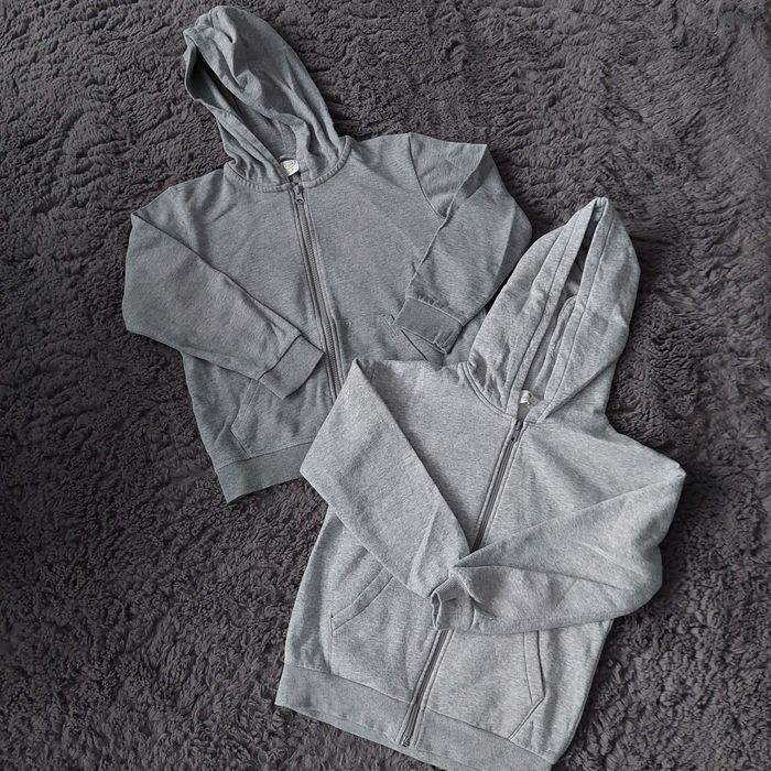 Bluzy szare 128 2 sztuki