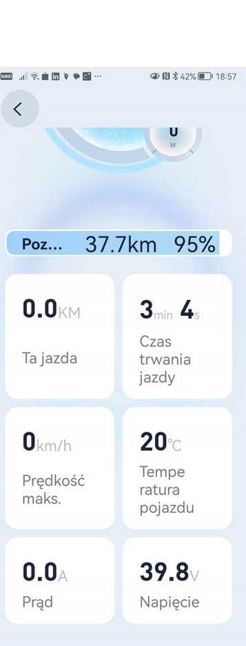 Hulajnoga Segway-Ninebot Kickscooter F40E Tylko 45km przebiegu