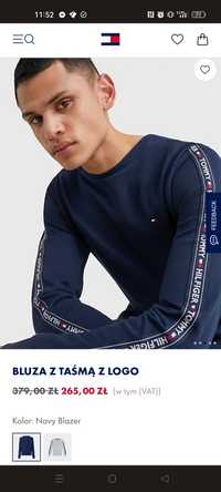 Tommy Hilfiger Bluza Track UM0UM00705 Granatowy Regular Fit