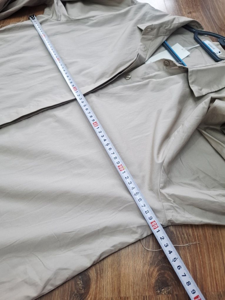 Beżowa koszula damska oversize nowa reserved bawełna xl 42
