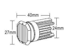 Zestaw Belka ostrzegawcza 1037 mm pomarańczowe LED + 2 małe strobo