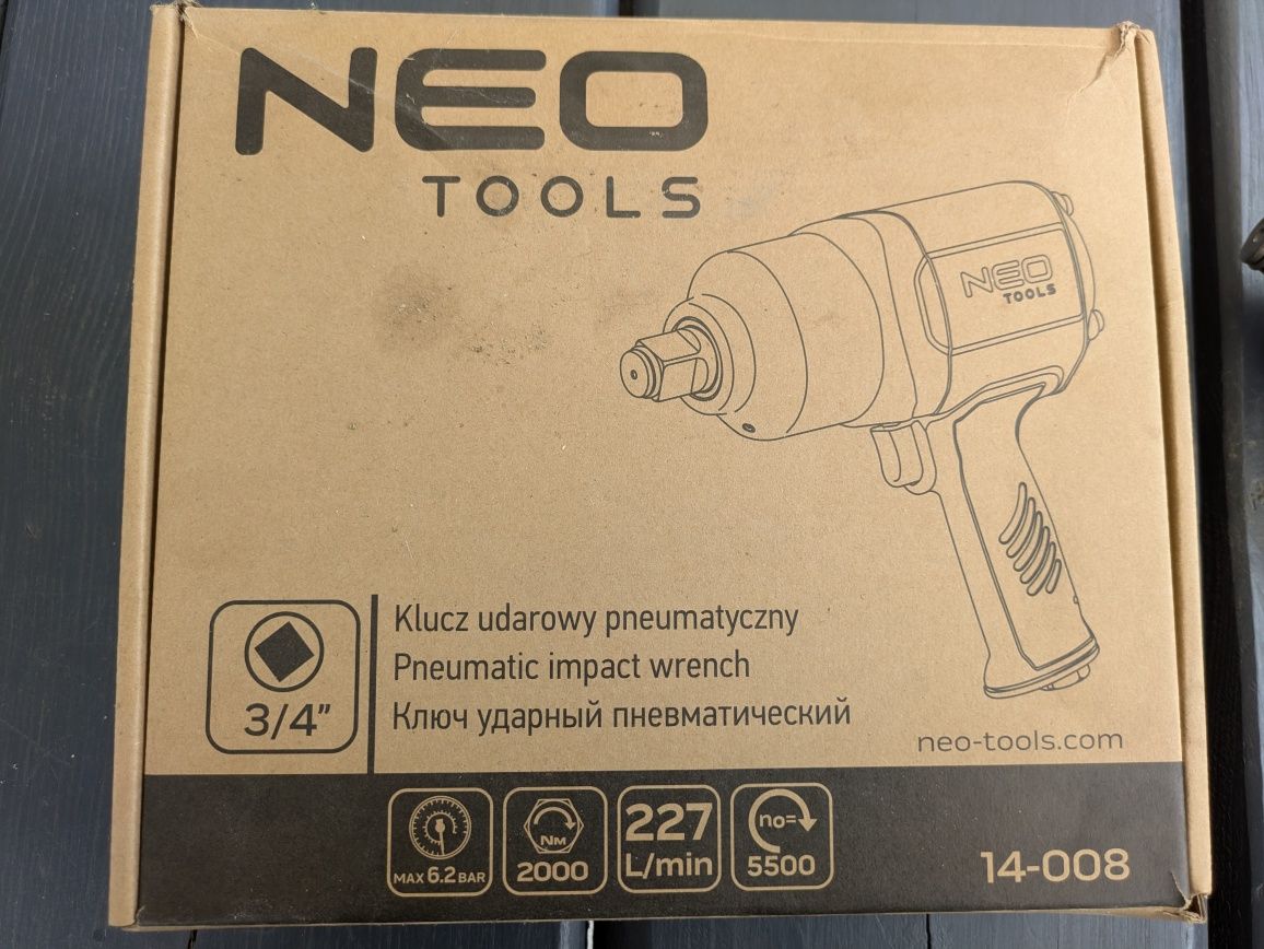 NOWY udarowy klucz pneumatyczny 3/4