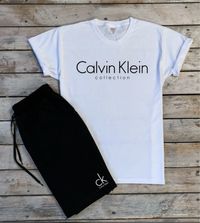Мужской комплект шорты + футболка Calvin Klein Puma The North Face