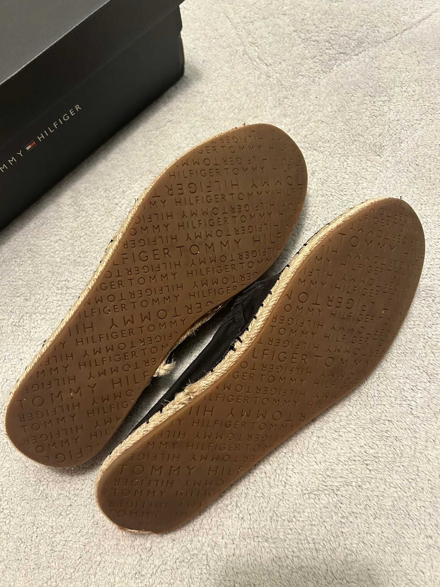 Czarne espadryle Tommy Hilfiger 40