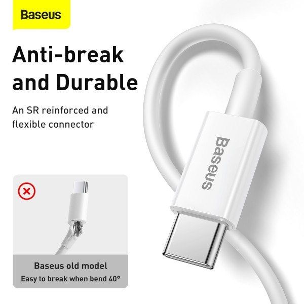 Кабель с чипом Baseus Type-C to Ligtning PD20W / 150см Быстрая Зарядка