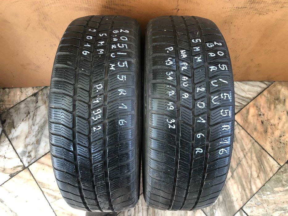 Opony ZIMOWE x2 Barum Polaris3 205/55R16 5mm 2016r -MONTAŻ