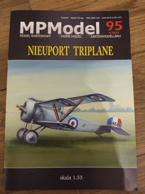 Model kartonowy samolotu Nieuport Triplane