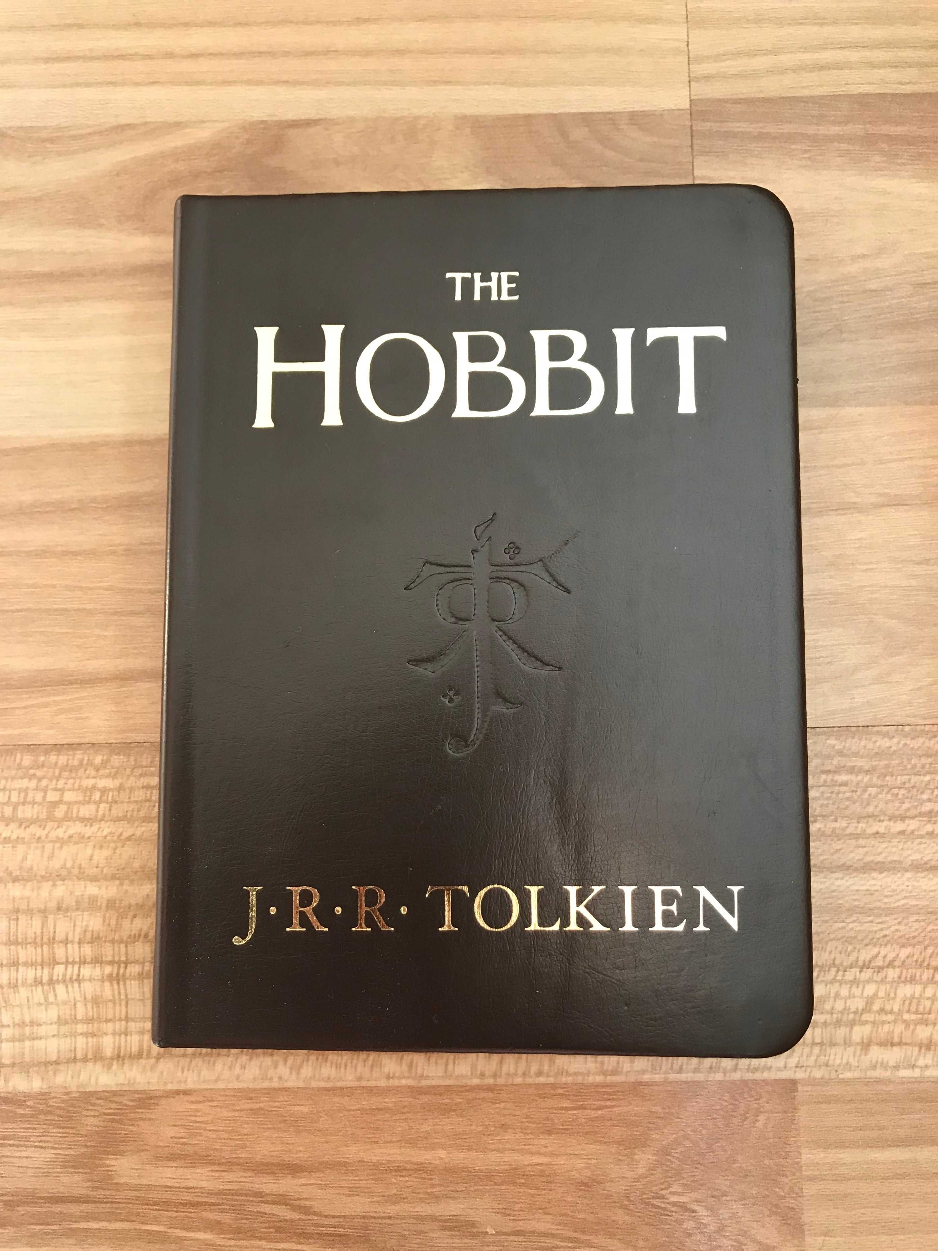 Tolkien Hobbit Deluxe Edition 2007r. USA skórzana okładka złocony blok