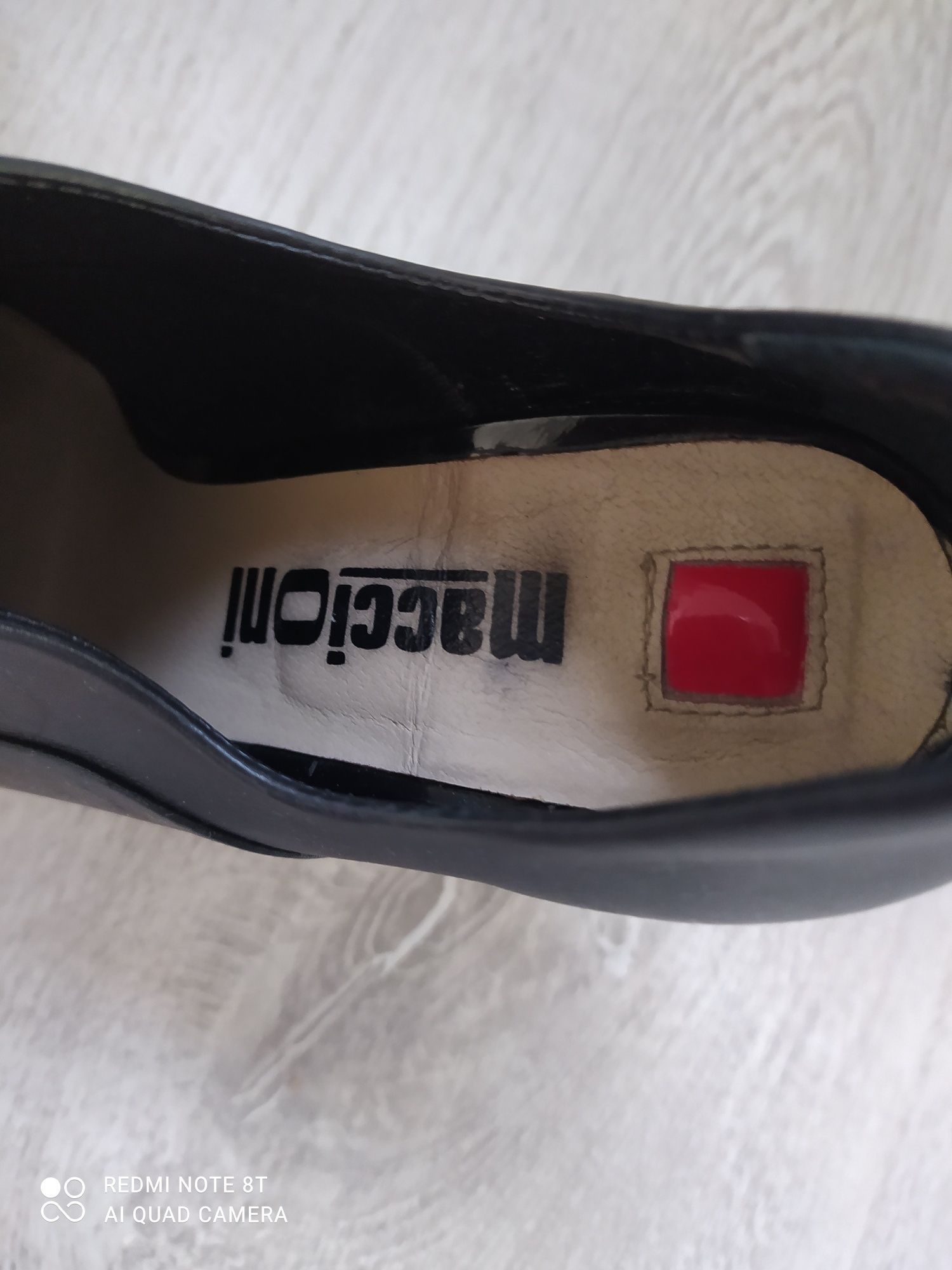 Buty na obcasie Maccioni 37 skórzane wiązane