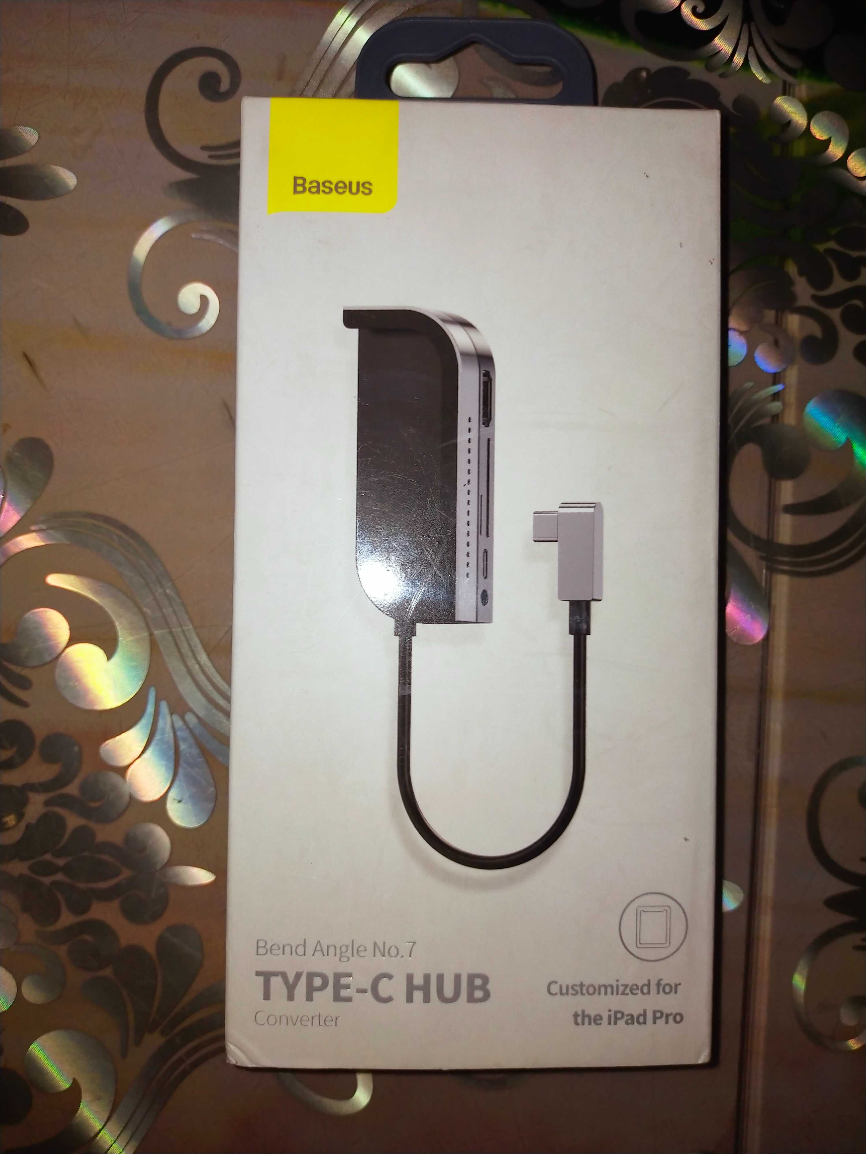 USB-хаб Baseus Bend Angle No.7 Multifunctional Type-C HUB Converter