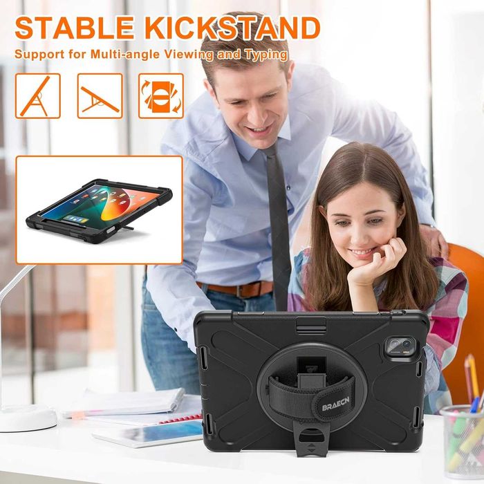 BRAECN pancerne etui 360 do Xiaomi Mi Pad 5 Mi Pad 5 Pro 11" stojak