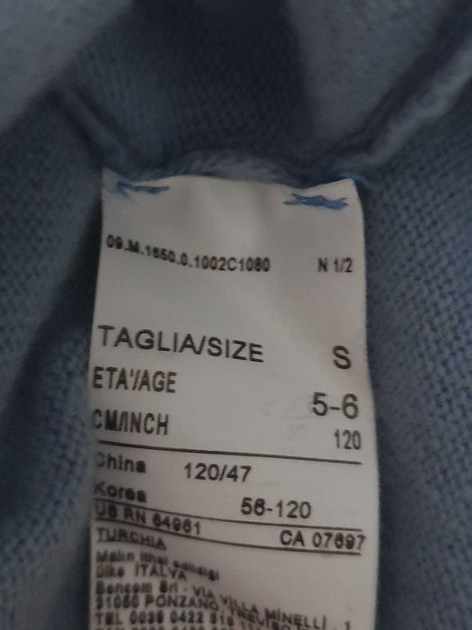 Camisola Benetton Criança 5-6 anos