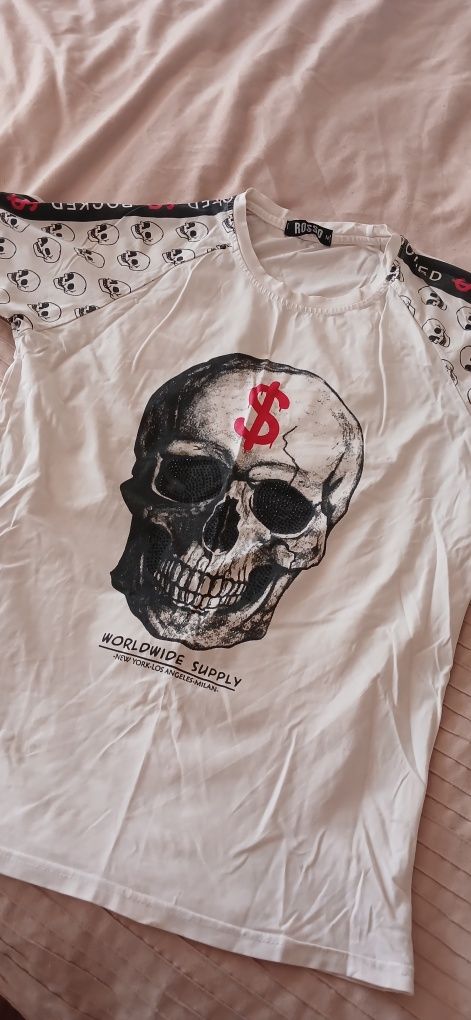 Футболка с черепом, ROSSO, размер М.