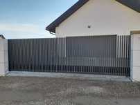 BRAMA NOWOCZESNA  Aluminiowa PALISADOWA pionowa profil pionowo